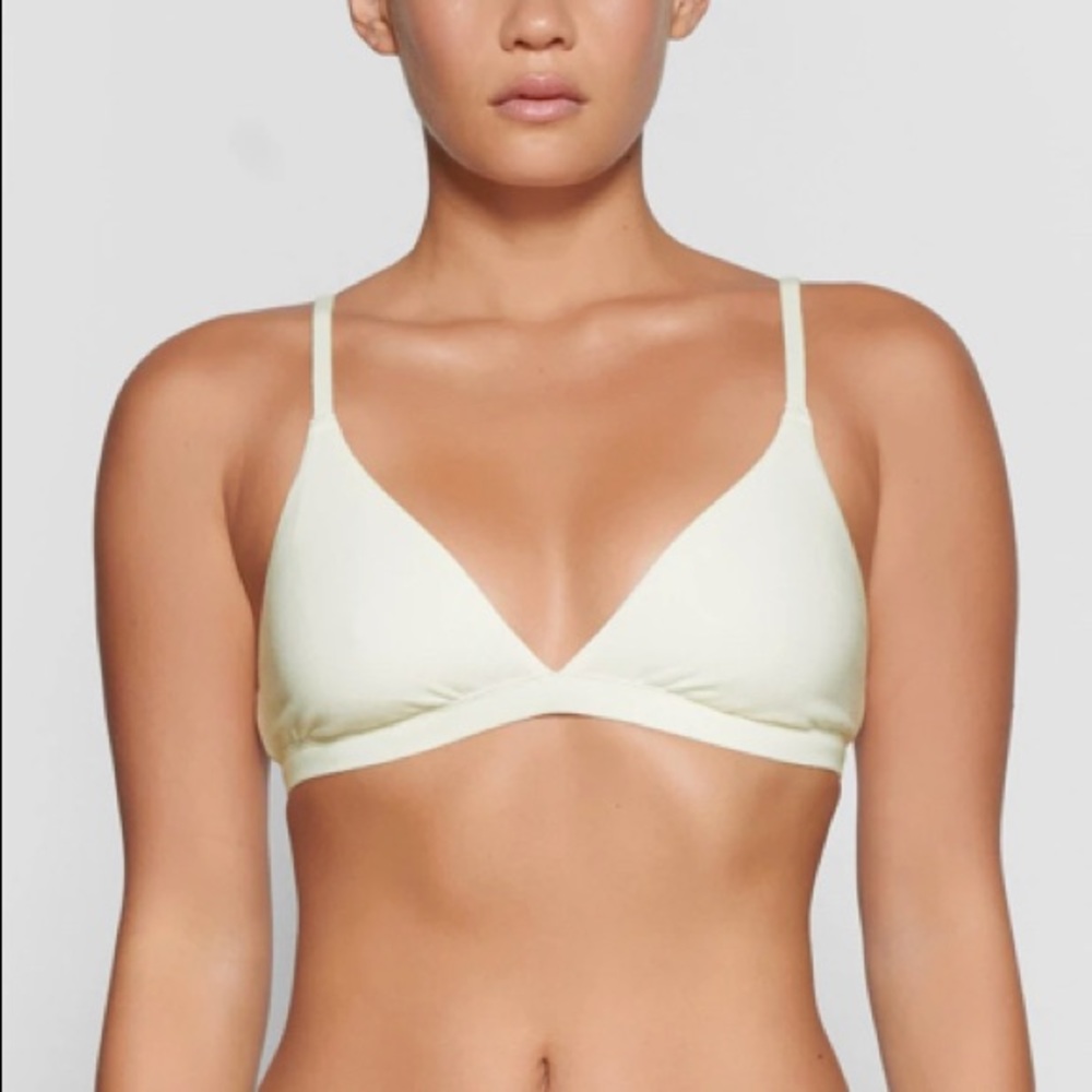 SKIMS COTTON JERSEY TRIANGLE BRALETTE